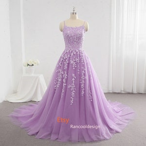 Lace Prom Dress Long Custom Made Girl Graduation Party Dress for Women ...