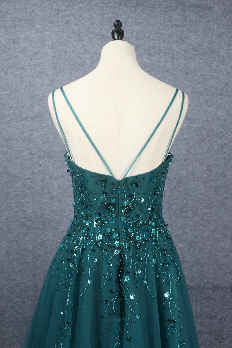 Deep Green Prom Dress 2023 Evening Dress Graduation Party Etsy