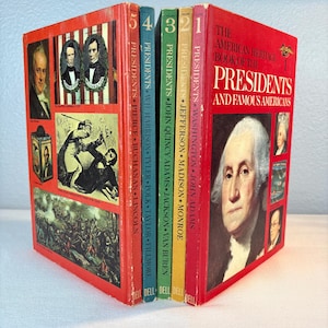 The American Heritage Book of the Presidents and Famous Americans set of 5 - 1967 - American History - Homeschool - Teachers - US History