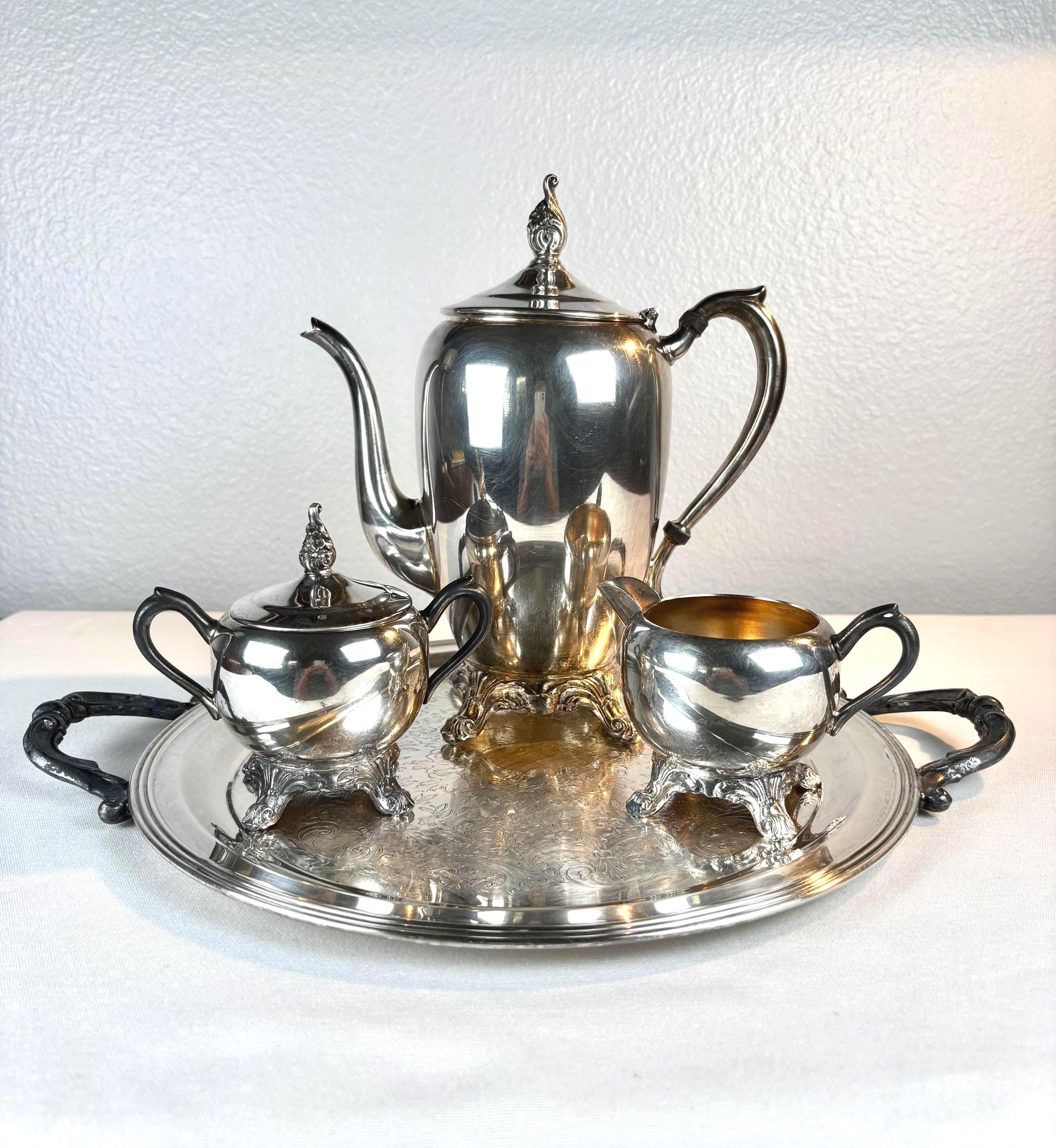 Silver Tea Coffee Set Rogers - Etsy