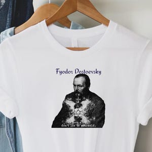 Fyodor Dostoevsky T‑Shirt – Existential Literary Tee with Symbolic Design