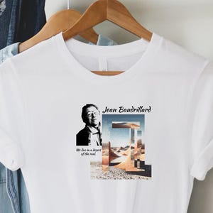 Camiseta de filosofía: Baudrillard, simulación e hiperrealidad