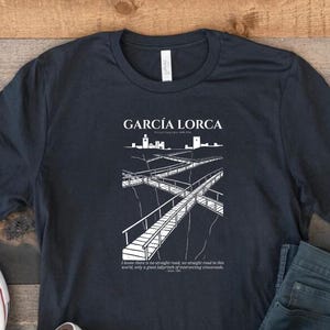 Federico García Lorca Floating Bridges Woodcut Tee