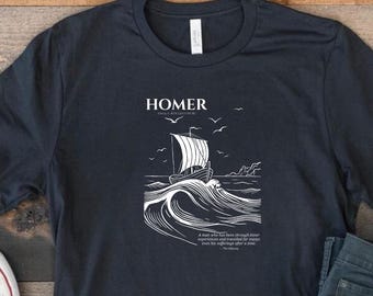 Homer T-Shirt | The Odyssey | Ancient Greek Epic | Book Lover Gift
