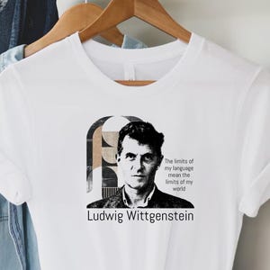 Ludwig Wittgenstein T-Shirt – Abstract Language Boundaries Tee, Philosophy Quote Design