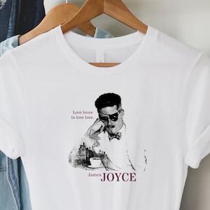 James Joyce T‑Shirt – Literary Dublin Tee, Stream of Consciousness Design, Bloomsday Tribute Shirt