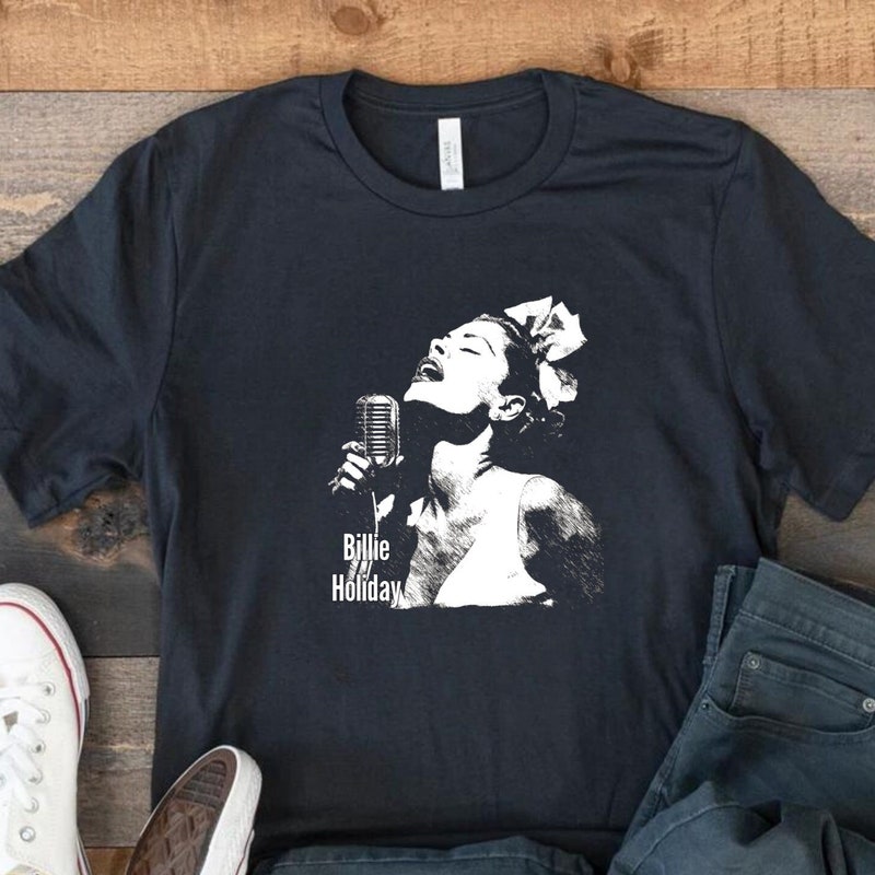 T-Shirt Uomo Billie Holiday – Maglietta Multicolor Con Stampe Artistiche