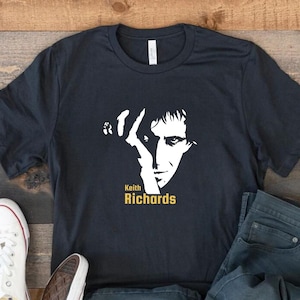 Koszulka z nadrukiem Keith Richards Rock Legend: ponadczasowe riffy gitarowe