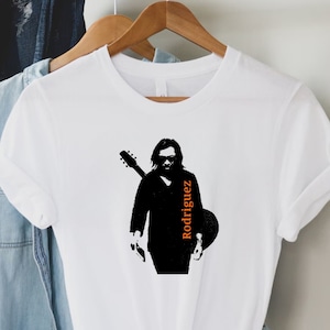 Camiseta ícone da música de Sixto Rodriguez | Design de lenda do folk rock