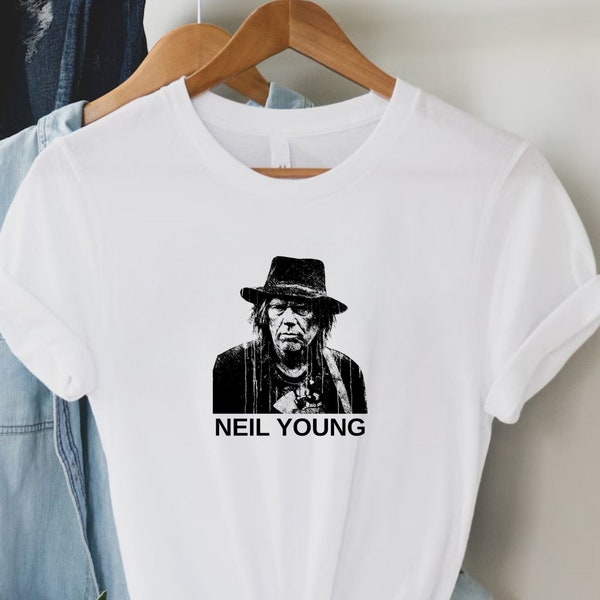 Neil Young Music Icon T-Shirt | Vintage Folk Rock Concert Tee