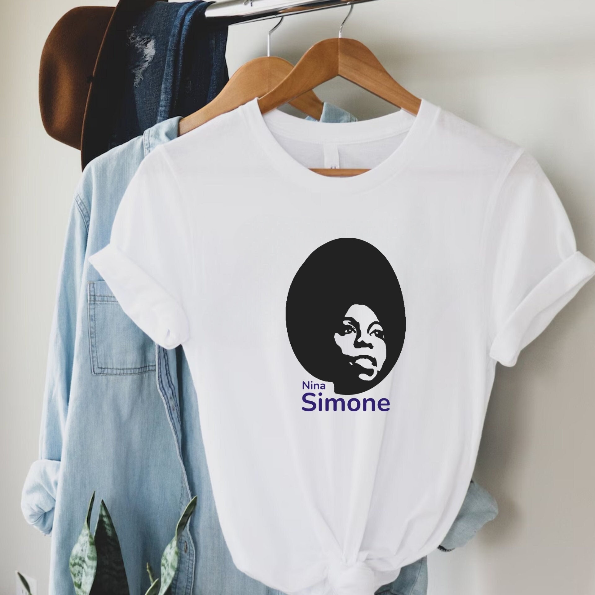 Nina Simone T Shirt, Graphic Print With Text, Unisex Soul