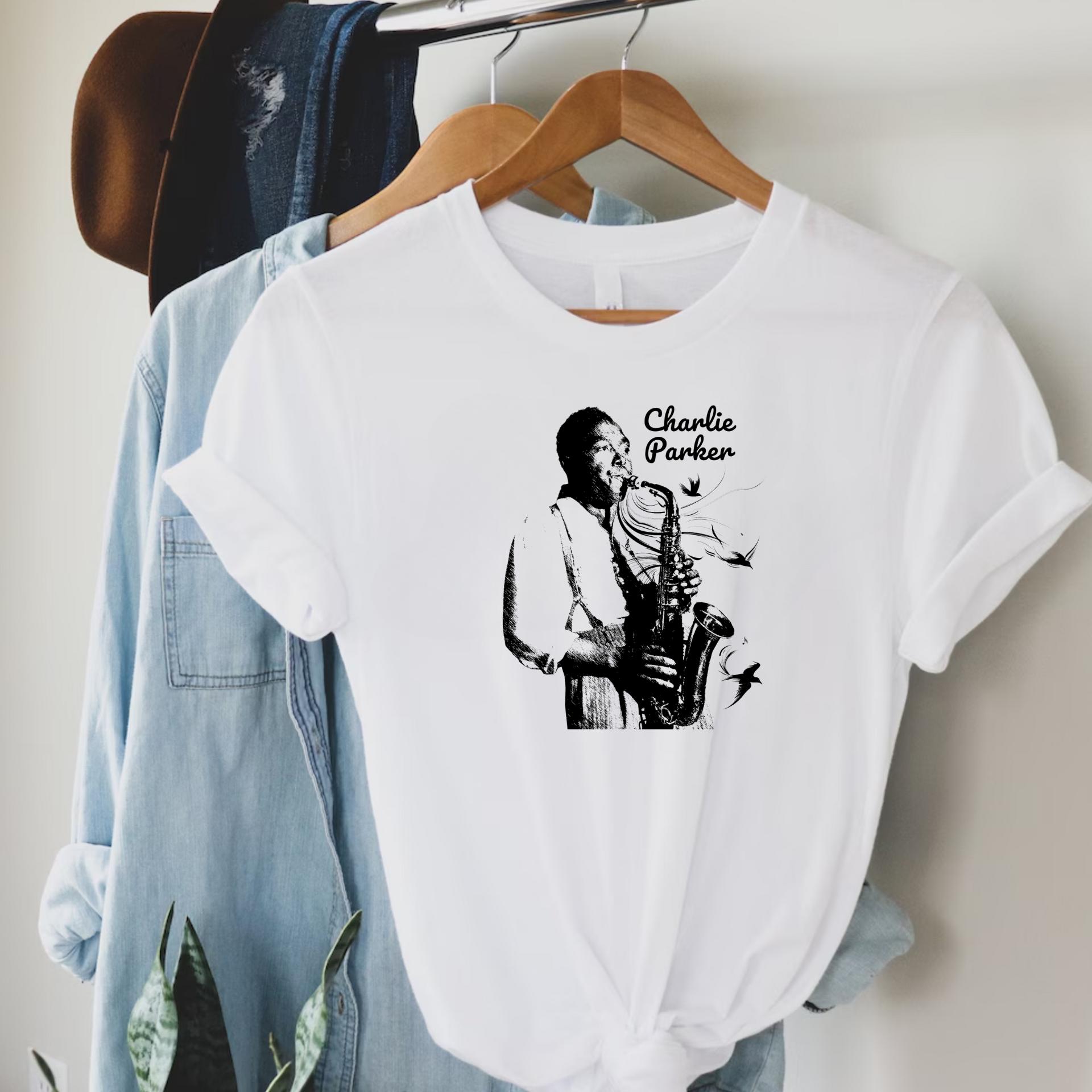 Charlie Parker T-shirt – Jazz Saxophone Legend Tee – Bird