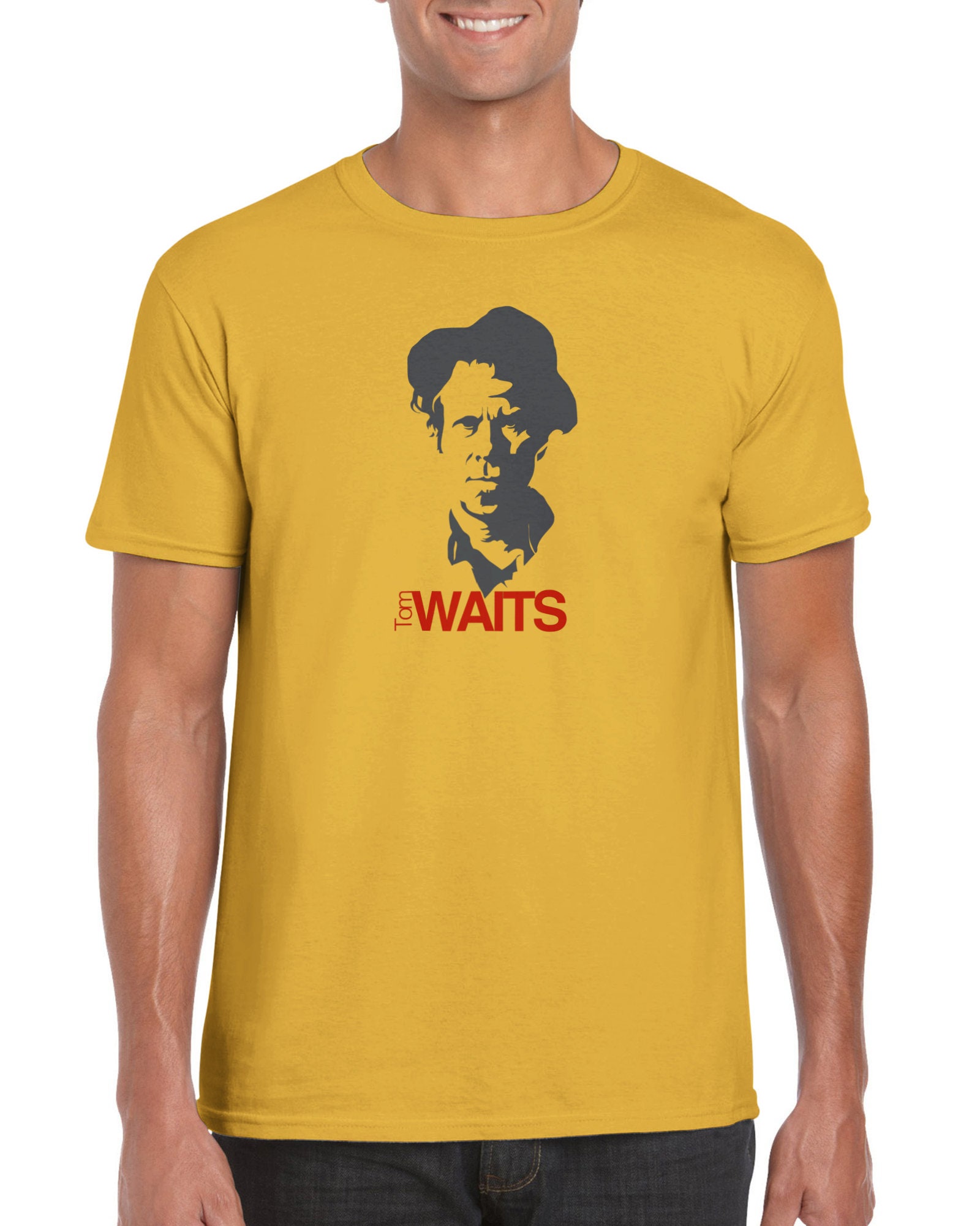 Tom Waits Shirt RocknRoll Shirt Tom Waits Art TShirt Etsy