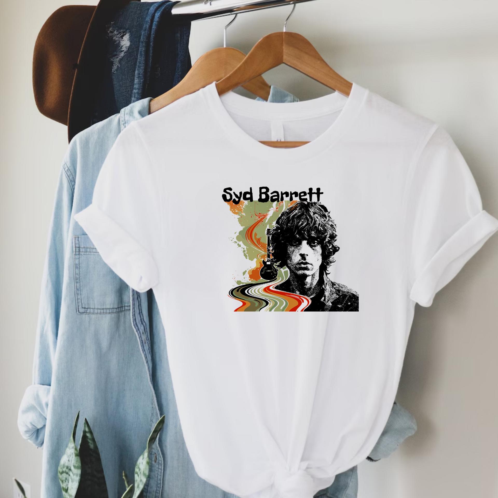 Koszulka Syd Barrett, koszulka rockowa, koszulka z grafiką legendy muzyki, prezent rockowy z lat 70.