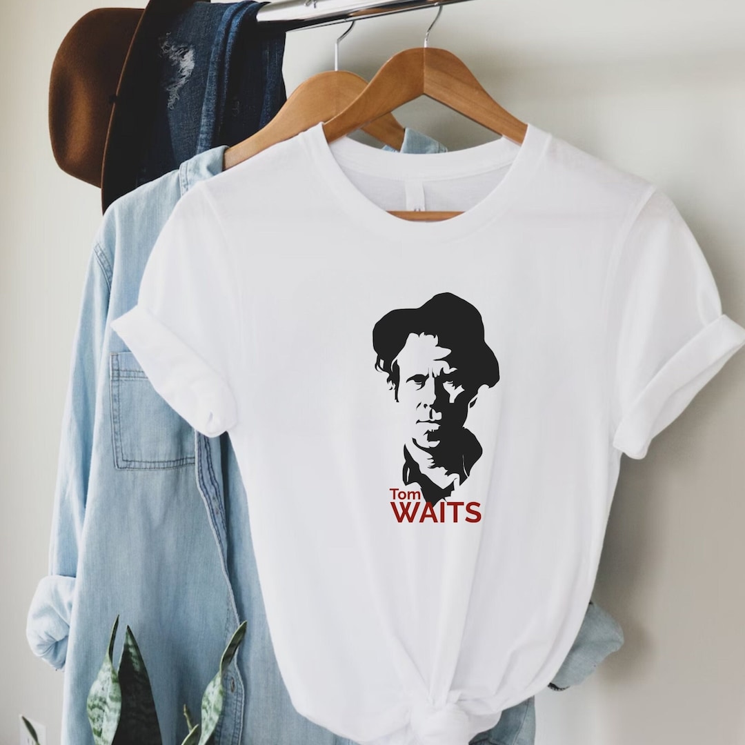 Tom Waits Tshirt Musical Maverick Tribute Etsy
