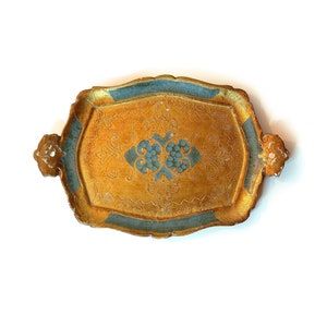 Vintage Venetian Wooden Gilding Tray