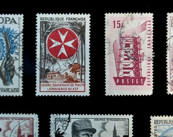 1946年から1957年までのフランス共和国のヴィンテージ切手20枚 - Etsy 日本