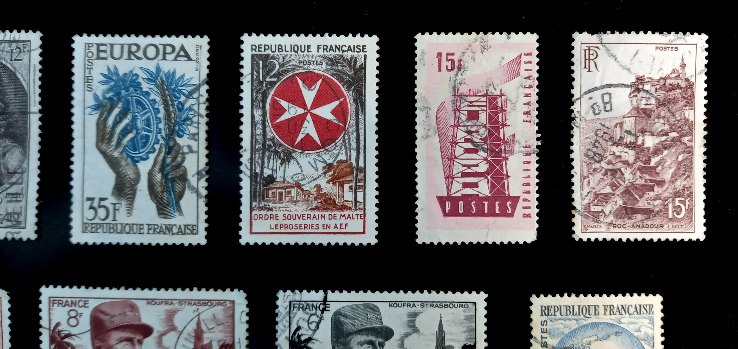 フランス切手 1950年代 15枚セット 1946年から1957年までのフランス共和国のヴィンテージ切手20枚 - Etsy 日本