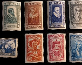 フランス　平和と商業　このシリーズ最高値切手 1943年のフランス共和国のヴィンテージ切手20枚 - Etsy 日本