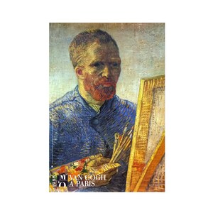 Original Vincent Van Gogh Painting Exhibition poster from 1988 in Paris