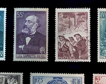 1938年から1940年までのフランス共和国のヴィンテージ切手13枚 - Etsy 日本