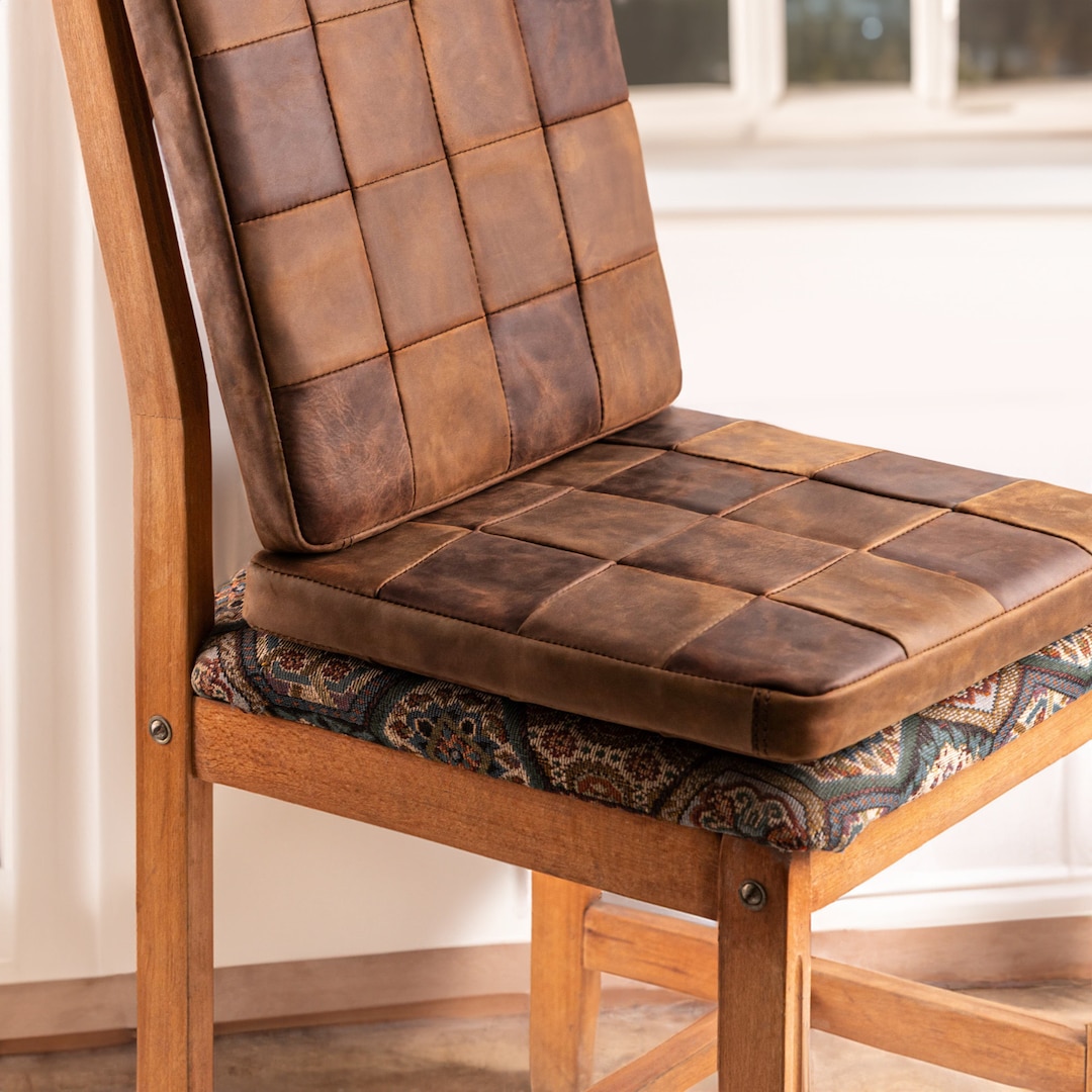 Loveseat Chair Leather Cushion, Leather Seat Replace, Chair Seat Pad