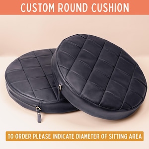 Square leather chair pad, square cushion pad, seat cushion dining stool bench, square chair cushion, custom cushion for bench image 11