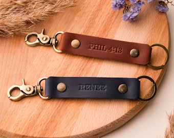 Custom Bible Verse Keychain, Gifts for Your Pastor, Christian Godfather Keychain, Christian Gifts