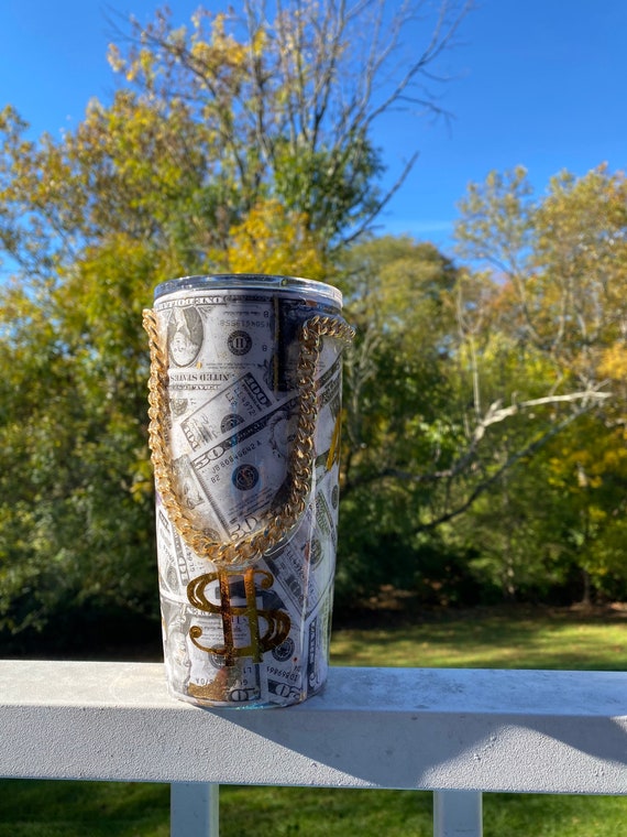 Money Tumbler/ With or Without a Gold Chain Etsy