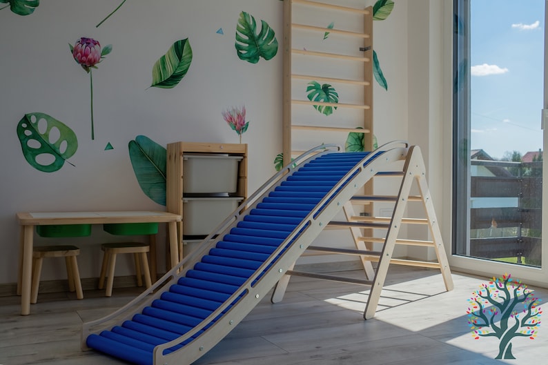 Sensory Rolling Slide With Climbing Triangle, Pickler Triangle With a