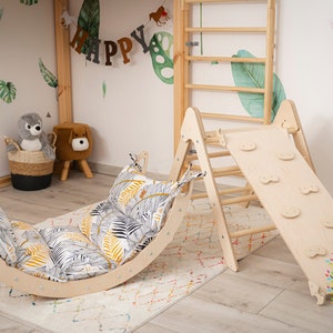 Montessori climber, Toddler Arch rocker, Kletterdreieck, Toddler climbing gym, Indoor playground, Montessori climbing toys Educational toys