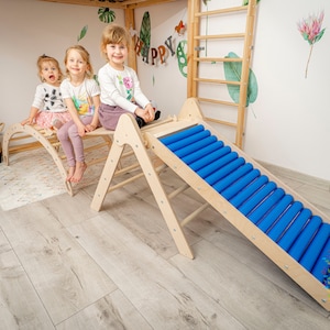 Climbing Triangle Set of 3 items, Montessori Furniture, Climbing Frame, Baby Climbing Gym Pickler, Indoor Foldable Set of 3 Items, baby gift