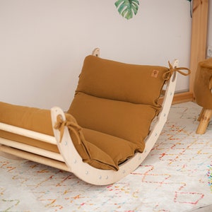 Montessori set: Climbing Arch Rocker, Climbing Triangle, baby climbing set, Montessori toddler furniture, Montessori Climb Accessories
