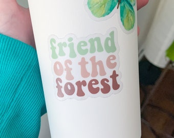 Friend of the Forest Sticker / Nature Sticker / Water bottle Sticker