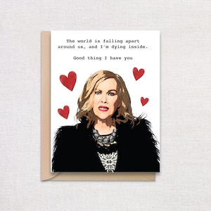 Schitt&#39;s Creek Valentine&#39;s Day Card. Moria Rose Gift. Pop culture Valentine&#39;s Day Card.