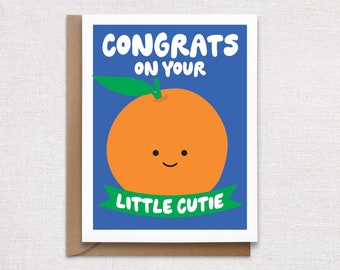 New Baby Greeting Card. Congrats little cutie.