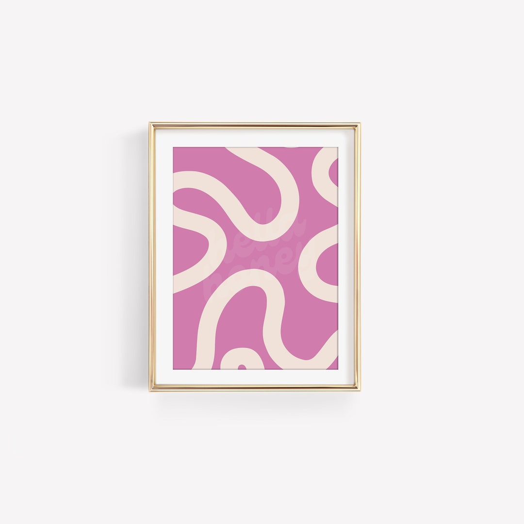 Printable Pink Wall Art Digital Download Wall Print - Etsy