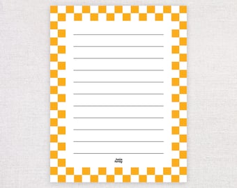 Checker Design Notepad. Recycled Notepad for office.