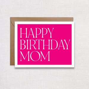 Joyeux anniversaire Carte de vœux maman. Anniversaire de la mère