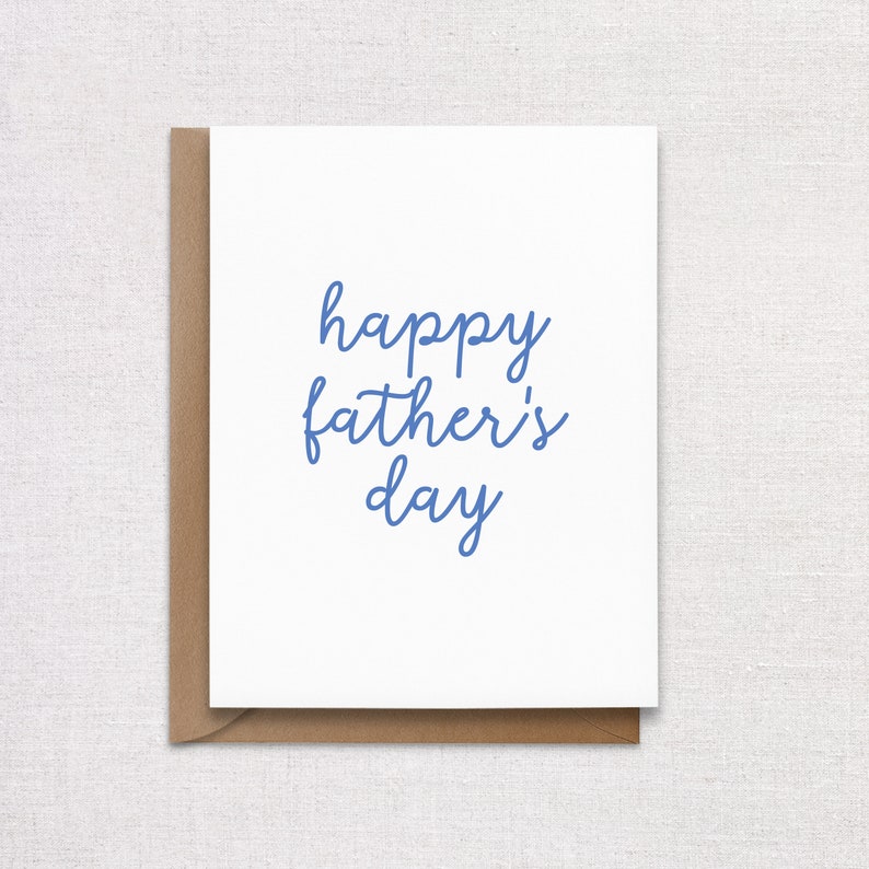 Happy Father's Day Notecard. Father's Day Greeting Card Gift. image 1