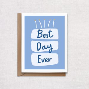 Cartão de aniversário do melhor dia de todos