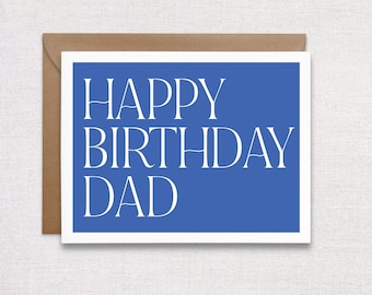 Alles Gute zum Geburtstag Tag Dad Grußkarte. Vaters Geburtstag