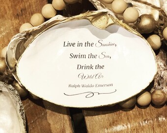 Plato de conchas de Ralph Waldo Emerson