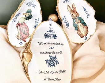 Conjunto de adornos de ostras y almejas de Peter Rabbit