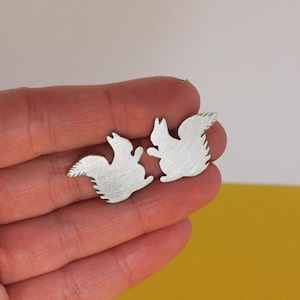 Adorable Squirrel earrings Handcrafted Nature Earrings Woodland Chic gift nature lover gift squirrel lover gift