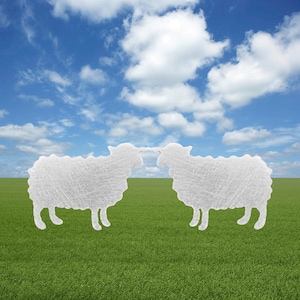 Charming Sheep Earrings - Sterling Silver Studs - Rural Farmhouse Jewelry - Countryside Chic