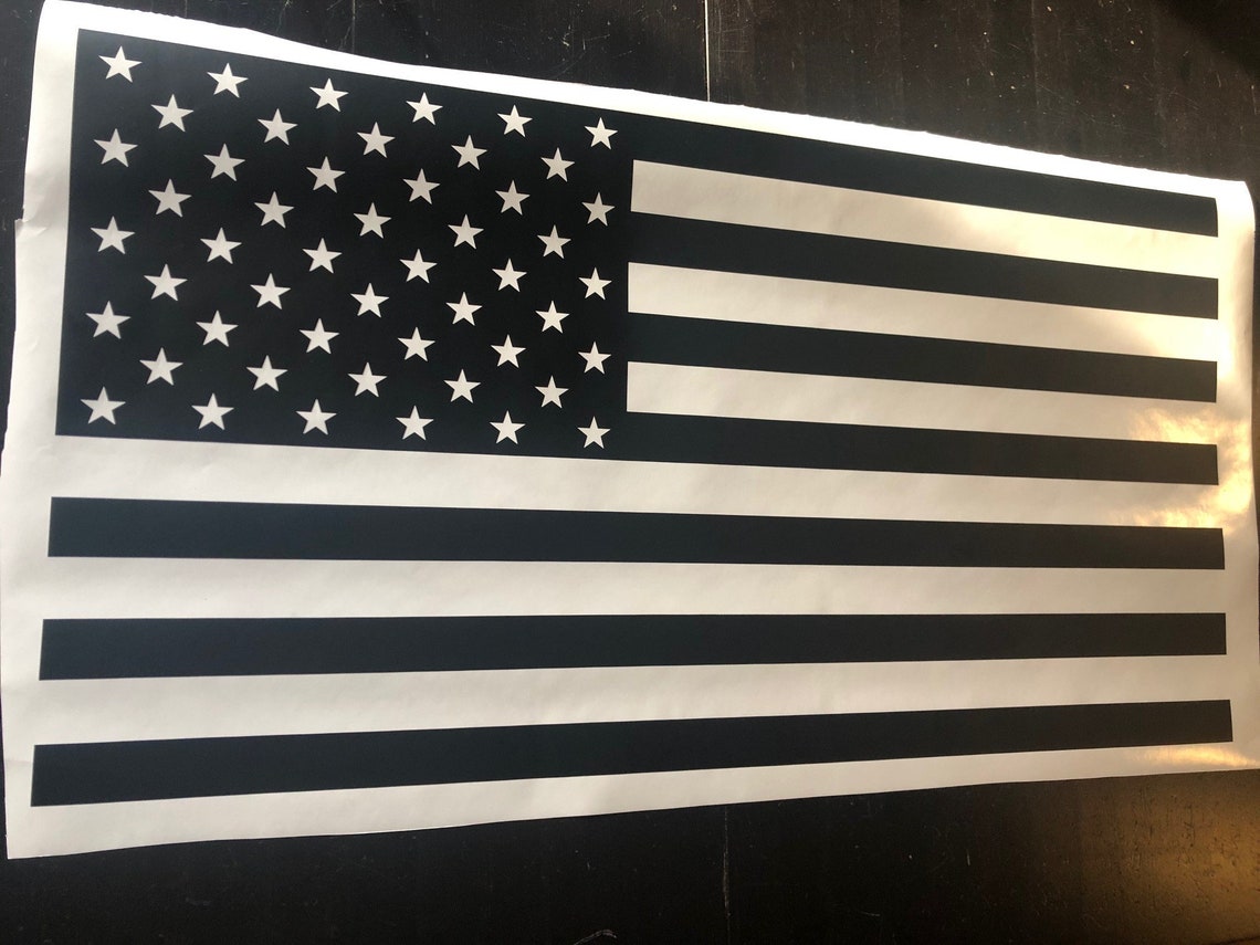 Large American Flag Vinyl Wall Decal Sticker Graphic Wall Art | Etsy