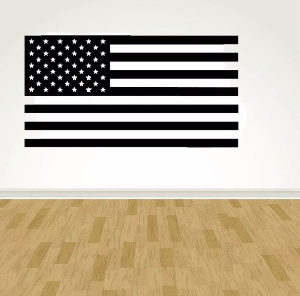 Large American Flag Vinyl Wall Decal Sticker Graphic Wall Art Etsy