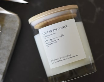 Lost in Provence Candle: Lavender, Santal, Cedar Scent - 9 oz
