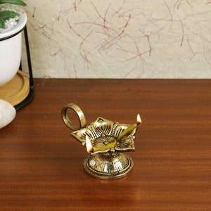 Pooja Aarti Diya Decorative Brass